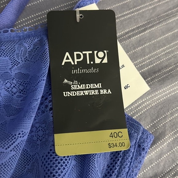 COPY - BNWT Purple Unlined Lace Bra Size 40C - Picture 2 of 4